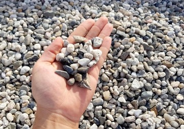 Sand zwir pebble river gray 10-20mm stone garden 20kg, фото