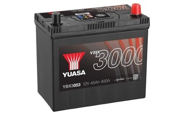 Battery yuasa 12v45ah 400a right+ civic -, фото