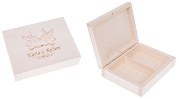 Box on wedding rings wedding engraving wedding decoupage, фото