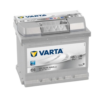 Аккумулятор varta серебро динамический 52ah, 520a, c6, фото