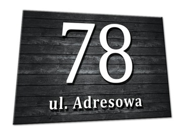Табличка dibond номерний знак адресова номер будиноку вулиця, фото