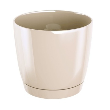 Flowerpot prosperplast 24 centimeters x 24 x 22 centimeters diameter 24 centimeters plastic shades of brown 1 bezu, фото