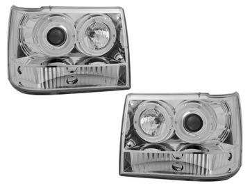 Headlight rings led backlight angel jeep grand cherokee zj, фото