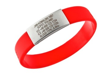 Silicone clamp ice token on wrist, фото