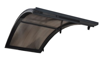 Visor canopy nad door aluminum graphite 180x90x30, фото