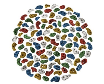 Pens rock climbing on thresholds fasteners stones, фото