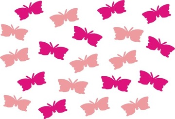 Butterflies 20szt stickers different colors, фото