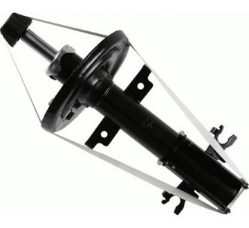 Sachs shock absorbers renault laguna 3 3+ bumper front, фото