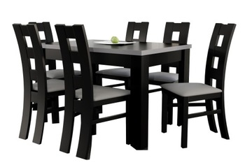 Complete stand rectangular 140 x 80 centimeters folding myself to 200 centimeters + chairs 6 pieces sandow, фото