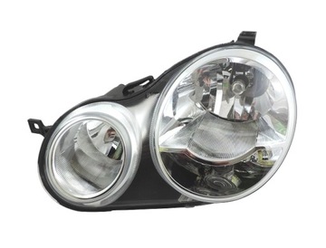 Vw polo (9n) 01-05 headlight h1/ h7 new left, фото
