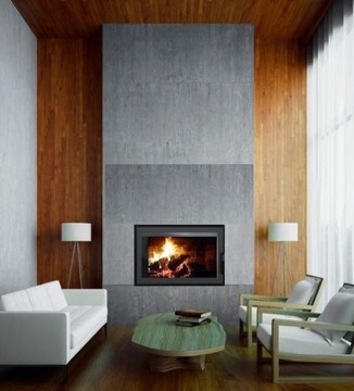 Fireplace with the installation of -liner fireplace zibi, фото
