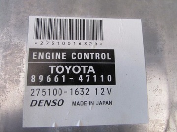 Computer control unit 89661-47110 toyota prius 2 06r, фото