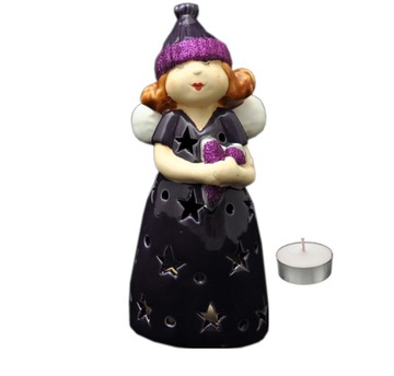 Lantern angel heater figurine organizer on festive decor for a gift, фото