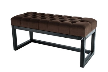 Диван без отсека для хранения, мягкая обивка emra wood 105 x 40 x 40 сантиметри оттенки коричневого, фото