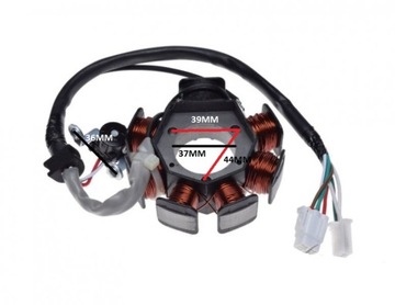 Stator magnetic (contactless) yamaha ybr xt tt-r 125 ac, фото