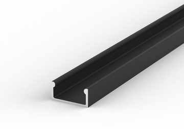 Profile led backlight narrow p4 1m black+ glass dairy c1, фото