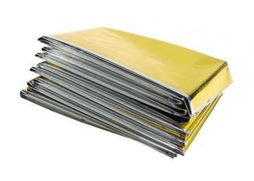 Casing thermal 160x210cm silver golden rescue film life, фото