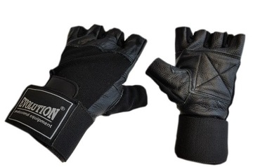 Mittens fitness training gym leather xxl, фото