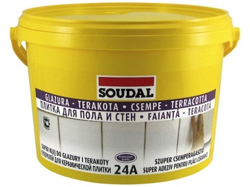 Клей для плитки 1 теракотовий soudal 24a 15 kg, фото