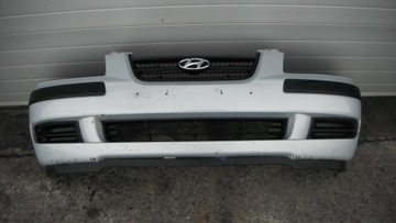 Hyundai matrix 2001- бампер передний комплектный - решетка+ решетки, фото