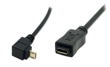 Кабель-подовжувач MicroUSB для Micro USB Нижній 0,3 м