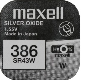 3X серебряный аккумулятор MAXELL SR 43 Вт 386 SR1142W