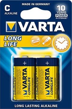VARTA 2 шт LONG LIFE C LR14 лужні батареї
