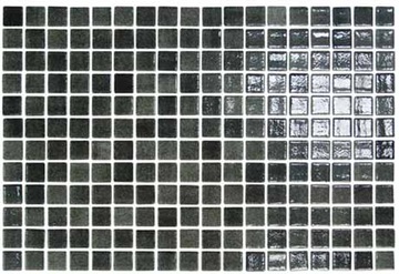 Стеклянная мозаика 25150 черная, затененная, глянцевая
