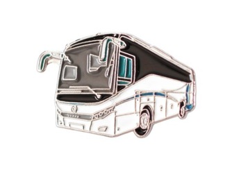 Белый автобус для водителя Pin Pin Pins