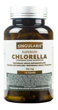 CHLORELLA SUPERIOR 550MG 120KAPS DETOX SINGULARIS