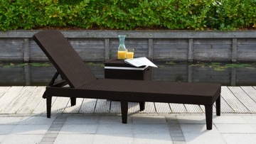 Jaipur Sun Lounger коричневый регулируемый садовый шезлонг