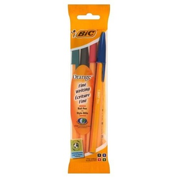 Ручка Bic оранжевая, 4 цвета