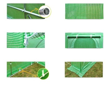 Tunel ogrodowy,foliowy, szklarnia 13,5 m² 450 x 300 cm zielony