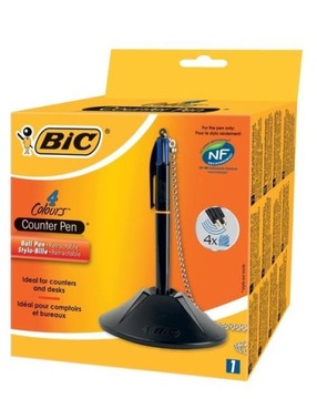 Шариковая ручка на цепочке BIC Blue, 4 стержня