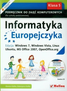 Informatyka Europejczyka SP kl.5 podr. +CD UŻYWANY