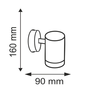 Настенный светильник Olimp для наружного освещения 1xGU10 inox - 208842