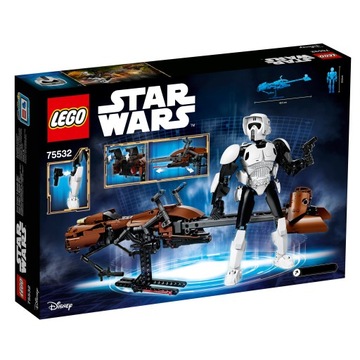 LEGO Star Wars 75532 — Штурмовик-разведчик и его спидер НОВЫЕ кубики