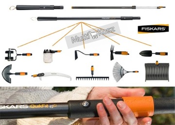 FISKARS Щетка для водостоков + телескопическая ручка 2,4 м