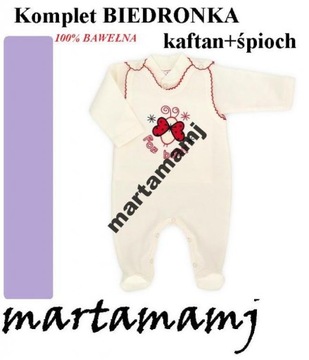 Komplet BIEDRONKA kaftan + śpioch roz 68 MAKOMA