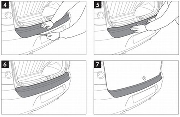 ЗАЩИТНАЯ НАКЛАДКА БАМПЕРА FORD MONDEO 5d 2010- AL