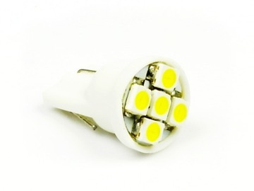 Żarówka 5 LED W5W T10 postojówki SMD diod xenon