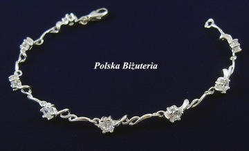 Витые серебряные серьги с фианитами 925 пробы
