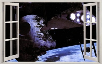 NAKLEJKI NA ŚCIANĘ Okno 3D Star Wars