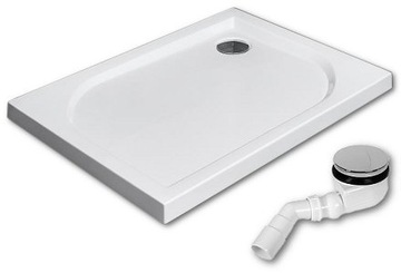BRODZIK PŁYTKI RADAWAY DELOS D 80x75 + SYFON