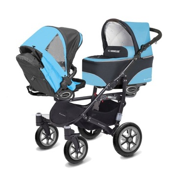 TWINNI BabyActive - коляска для близнецов TWINNY 2в1