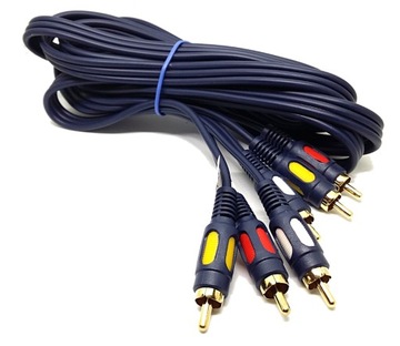 Przyłącze kabel CHINCH 3x RCA 15m