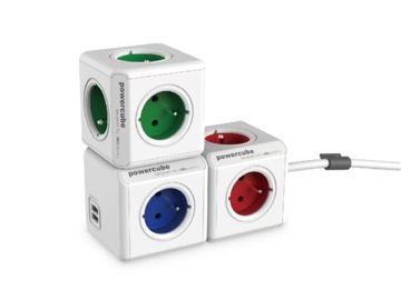 USB-удлинитель PowerCube длиной 1,5 м 2x USB x 4x230 В