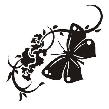 Naklejka na ścianę ścienna - Motylkowa fantazja 34