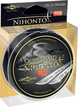 PLECIONKA MIKADO NIHONTO OCTA BRAID 0,23mm 150m BLACK