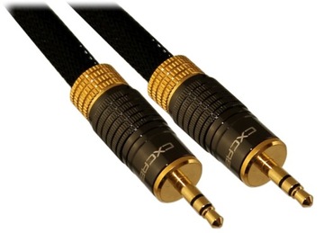 KABEL JACK 3,5mm - Jack 3,5 CX HJ400 Hi Line 1m PREMIUM SREBRO Hi-END AUDIO